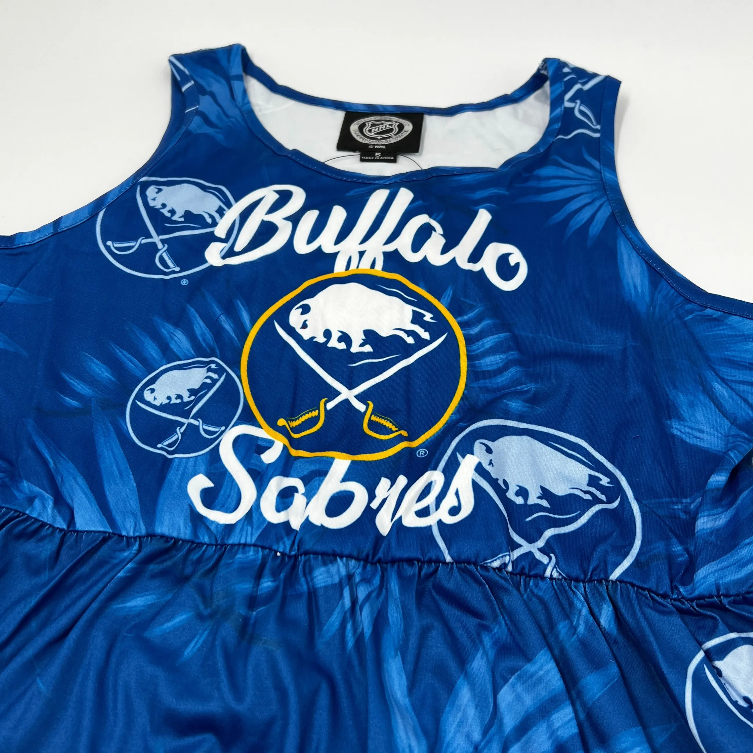 Women's Buffalo Sabres Royal Blue Floral Sun Dress